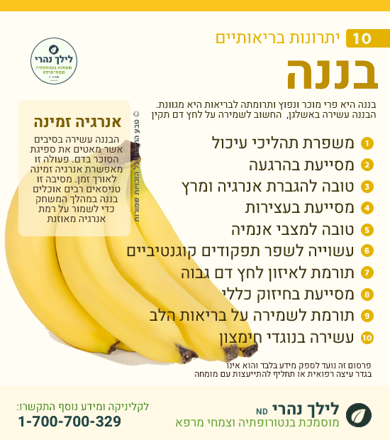 בננה • פרי נפלא למערכת העיכול
