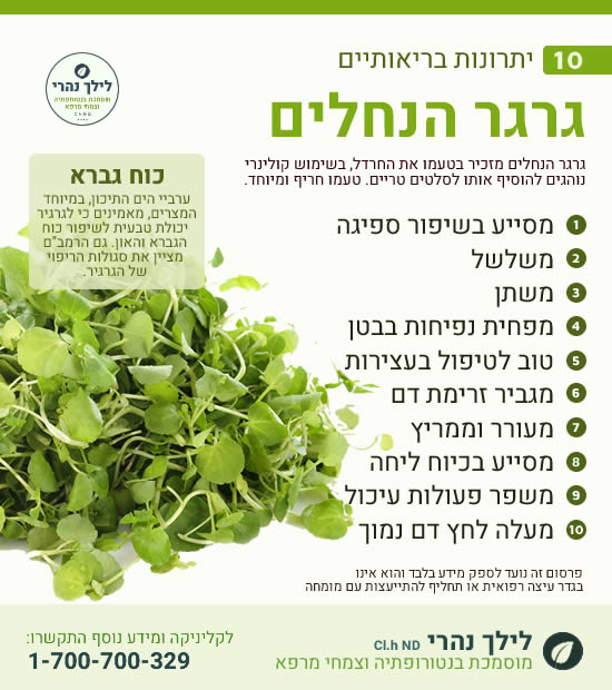 גרגר הנחלים – 10 יתרונות בריאותיים