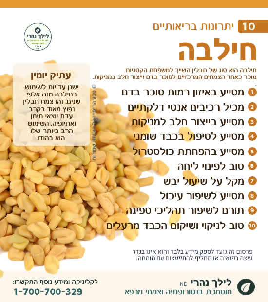 חילבה -תרומה בריאותית