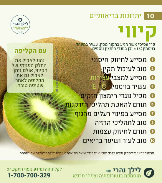 קיווי – 10 יתרונות בריאותיים
