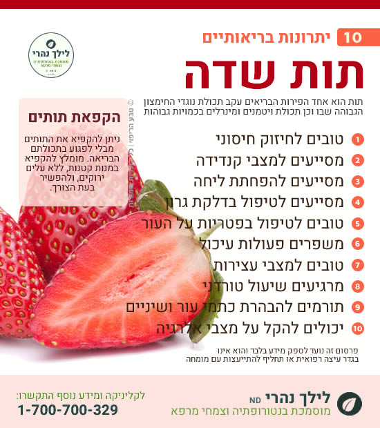 תות שדה – 10 יתרונות בריאותיים