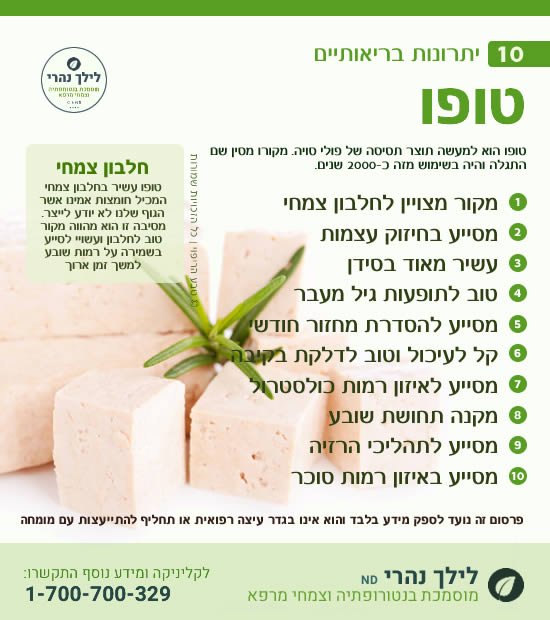 טופו – כיצד הוא תורם לבריאותך